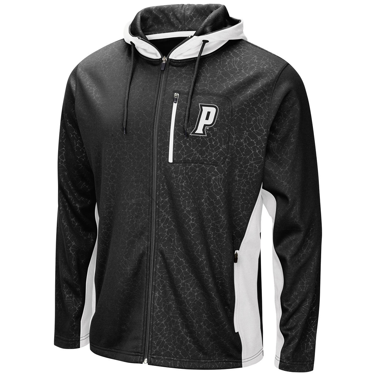 Providence College Men's Luge Fleece Full-Zip Hoodie - Black, XL