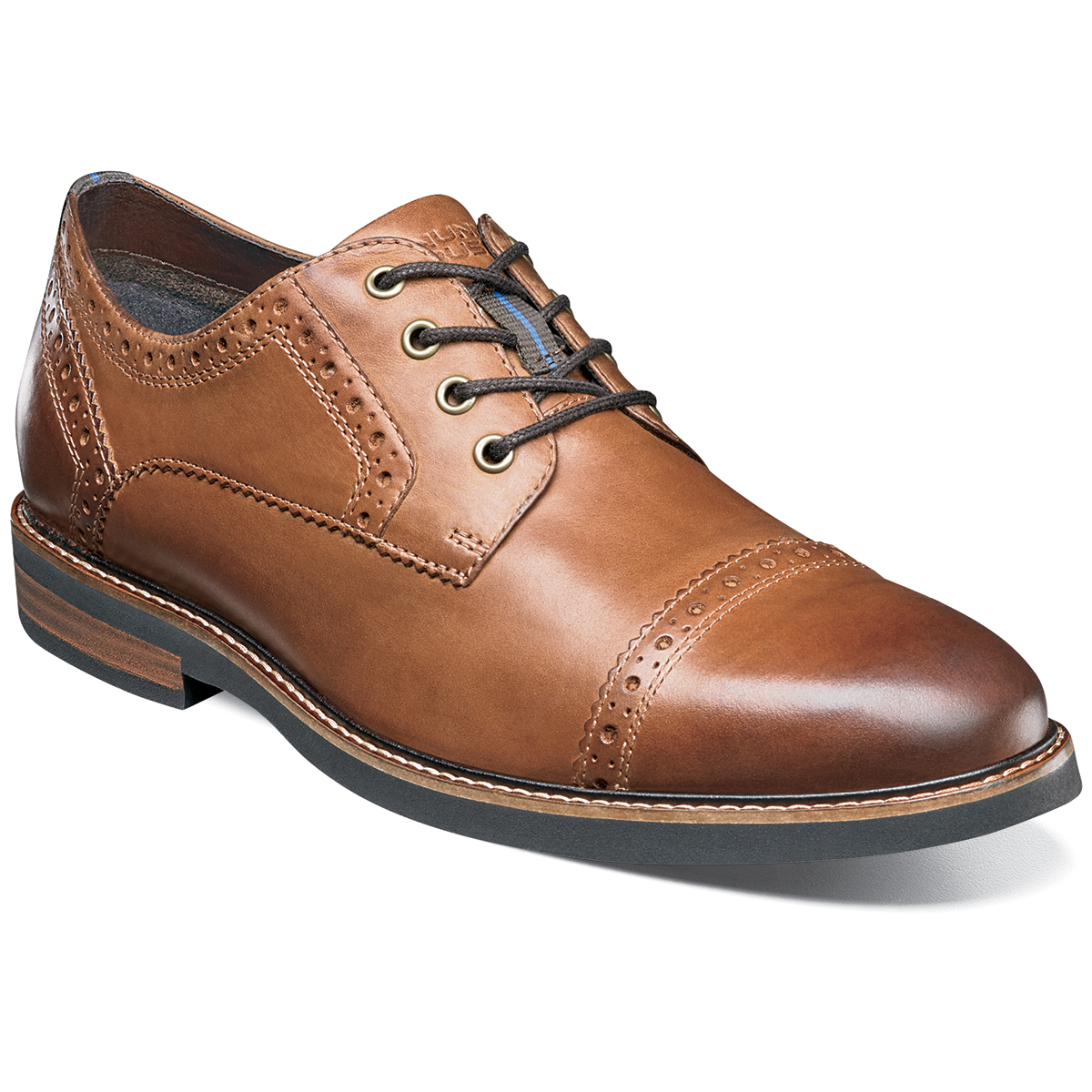 Nunn Bush Men's Overland Cap Toe Oxford Shoes - Brown, 8.5