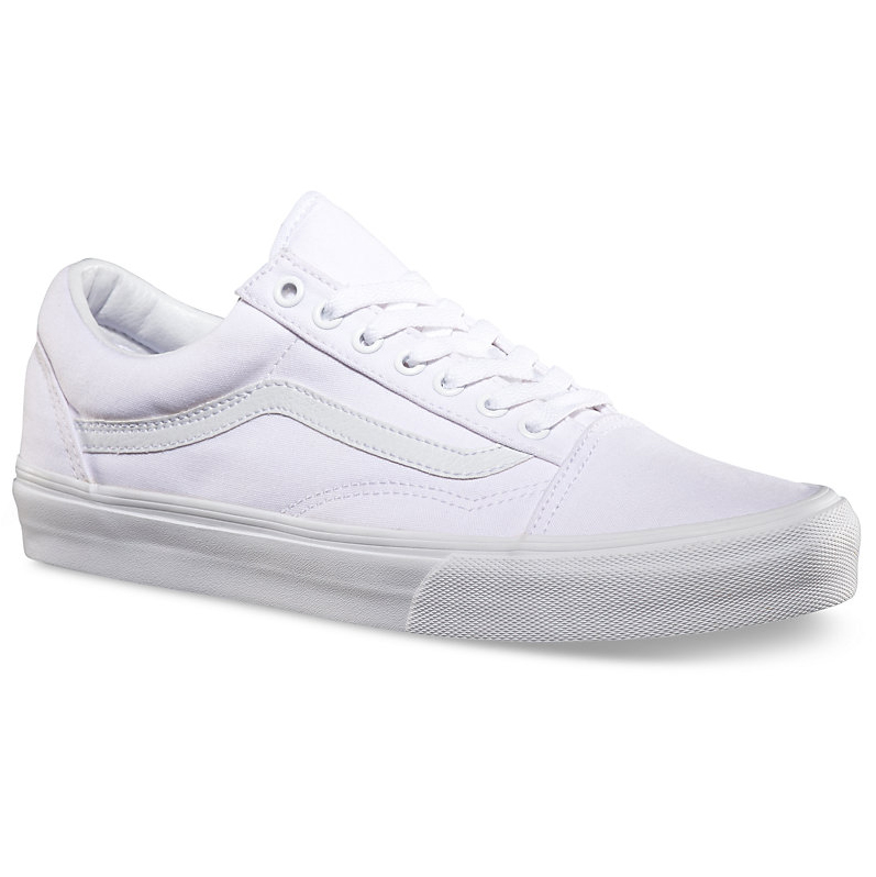 Vans Men's Old Skool Skate Shoes - White, 10