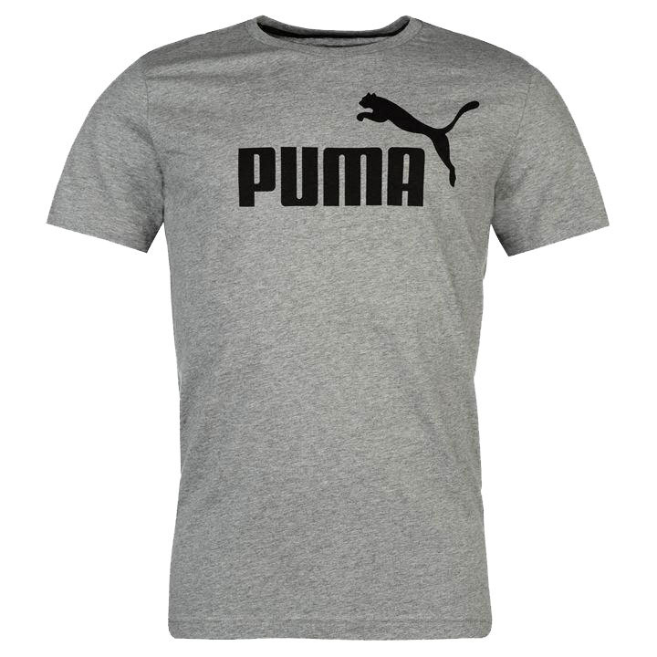 Puma Men's Essentials No. 1 Logo Short-Sleeve Tee - Black, L