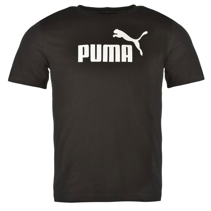 Puma Men's Essentials No. 1 Logo Short-Sleeve Tee - Black, M