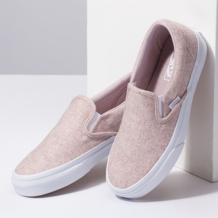 vans violet ice slip on