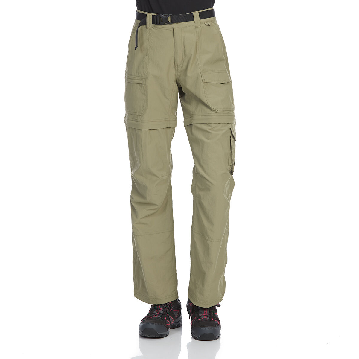 Ems Women's Camp Cargo Zip-Off Pants - Brown, 14/S