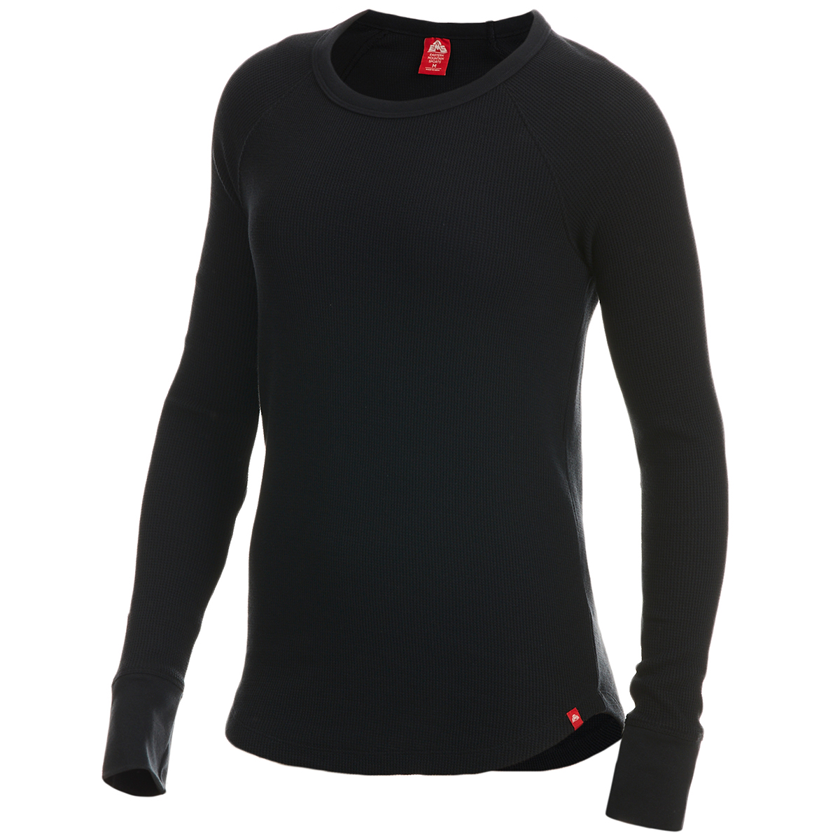 Ems Women's Lakeside Waffle Crew Long-Sleeve Shirt - Black, XXL