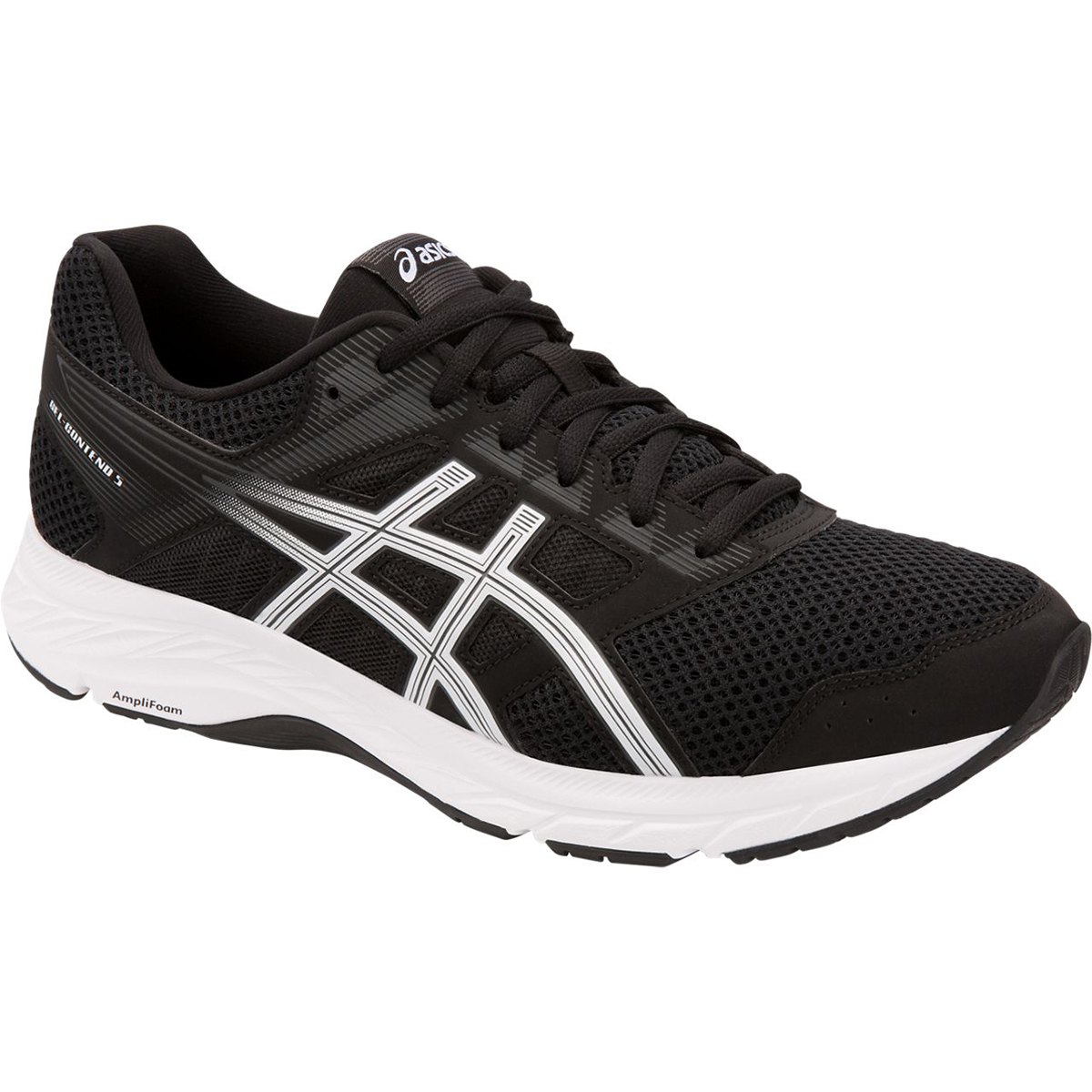 Asics Men's Gel-Contend 5 Running Shoe, Wide Width - Black, 10.5