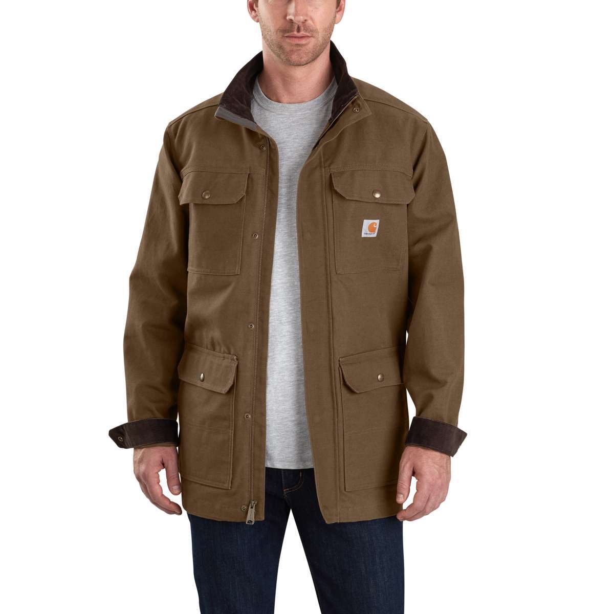 Carhartt Men's Field Coat - Brown, XL