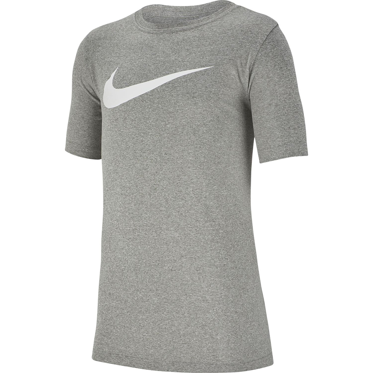 Nike Boys' Dri-Fit Short-Sleeve Logo Tee - Black, S