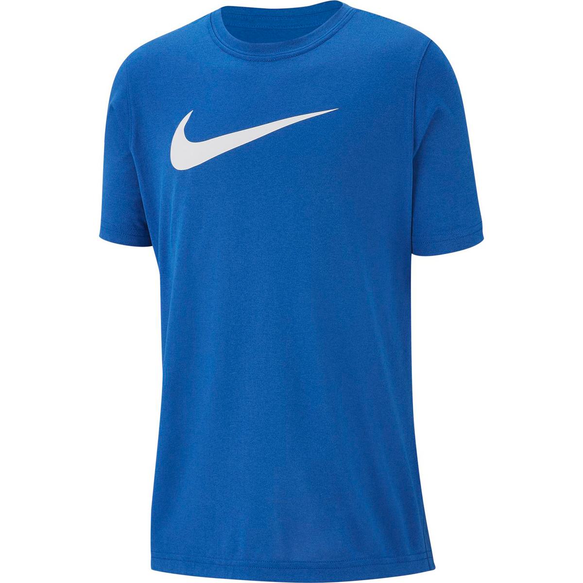 Nike Boys' Dri-Fit Short-Sleeve Logo Tee - Blue, S