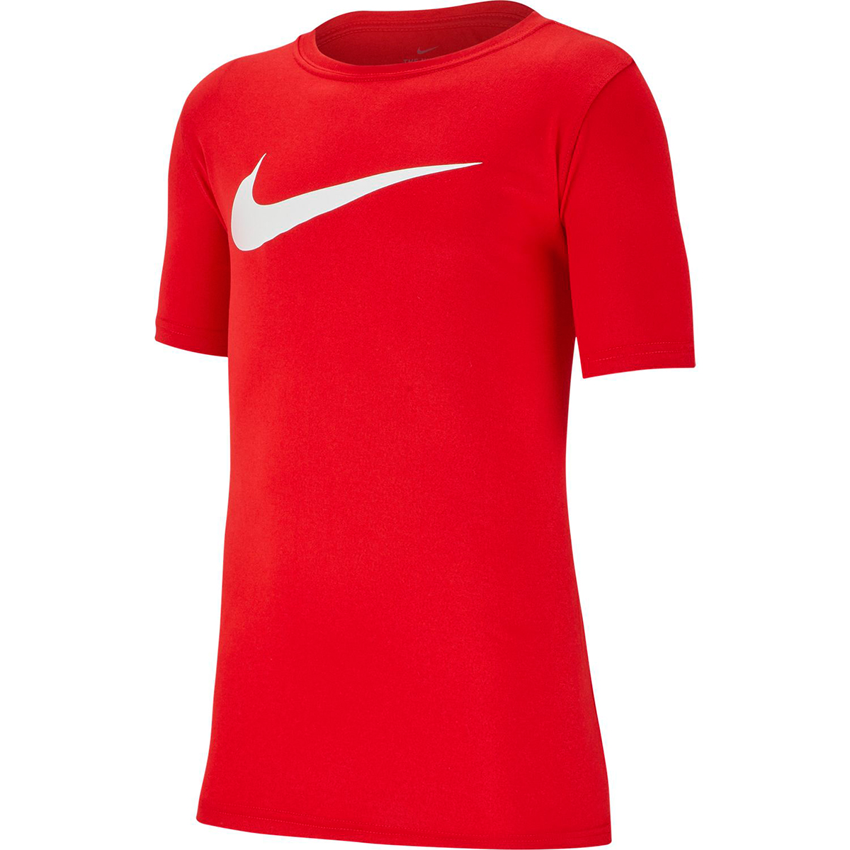 Nike Boys' Dri-Fit Short-Sleeve Logo Tee - Red, S