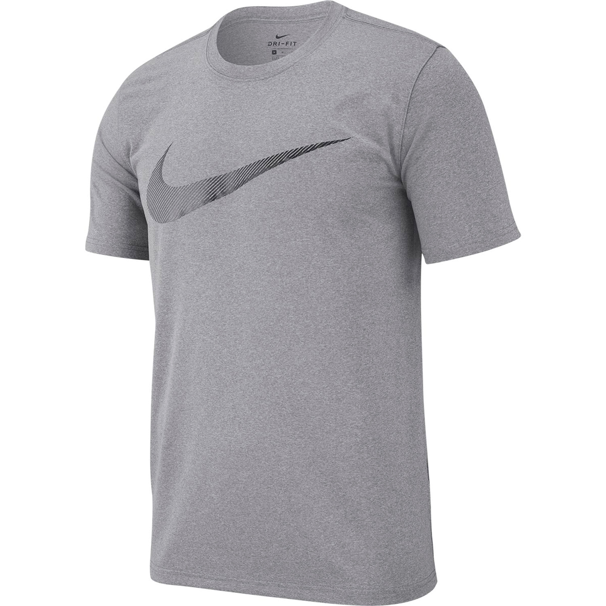 Nike Men's Dri-Fit Swoosh Short-Sleeve Tee - Black, S