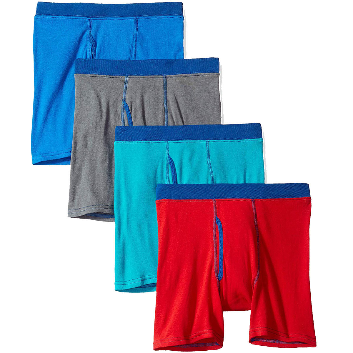 Hanes Boys' Ultimate Comfortsoft Cotton Boxer Briefs, 4-Pack