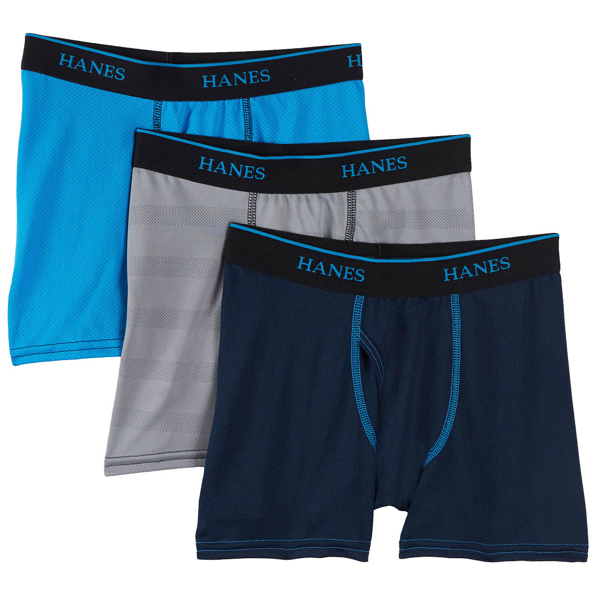 Hanes Boys' X-Temp Boxer Briefs, 3-Pack - Various Patterns, M