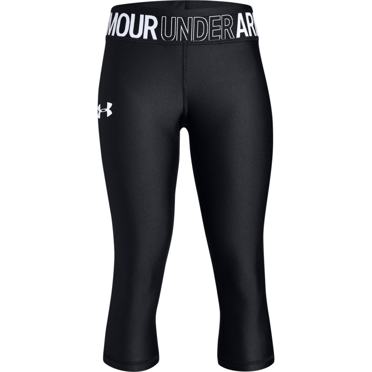 Under Armour Girls' Heat Gear Armour Capris, Black