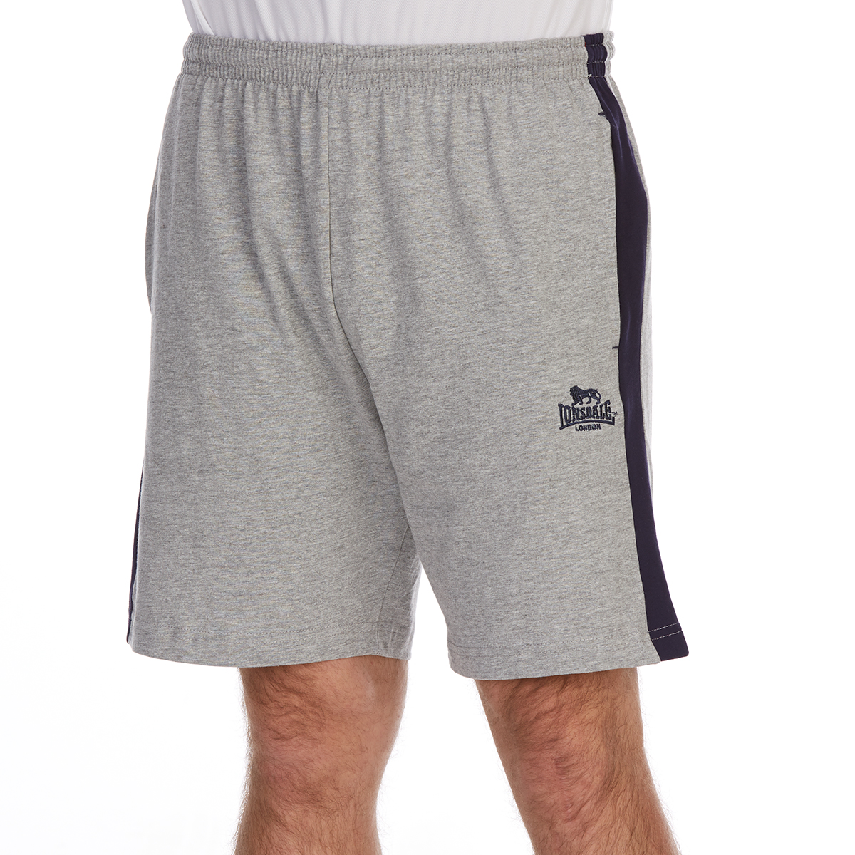 Lonsdale Men's Jersey Shorts - Black, 4XL