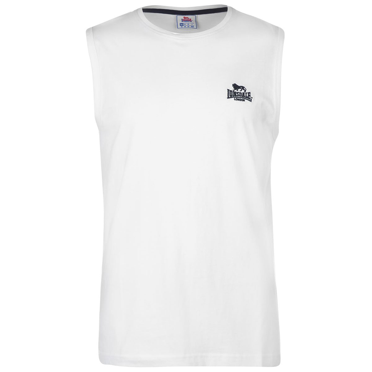 Lonsdale Men's Sleeveless Tee - White, L