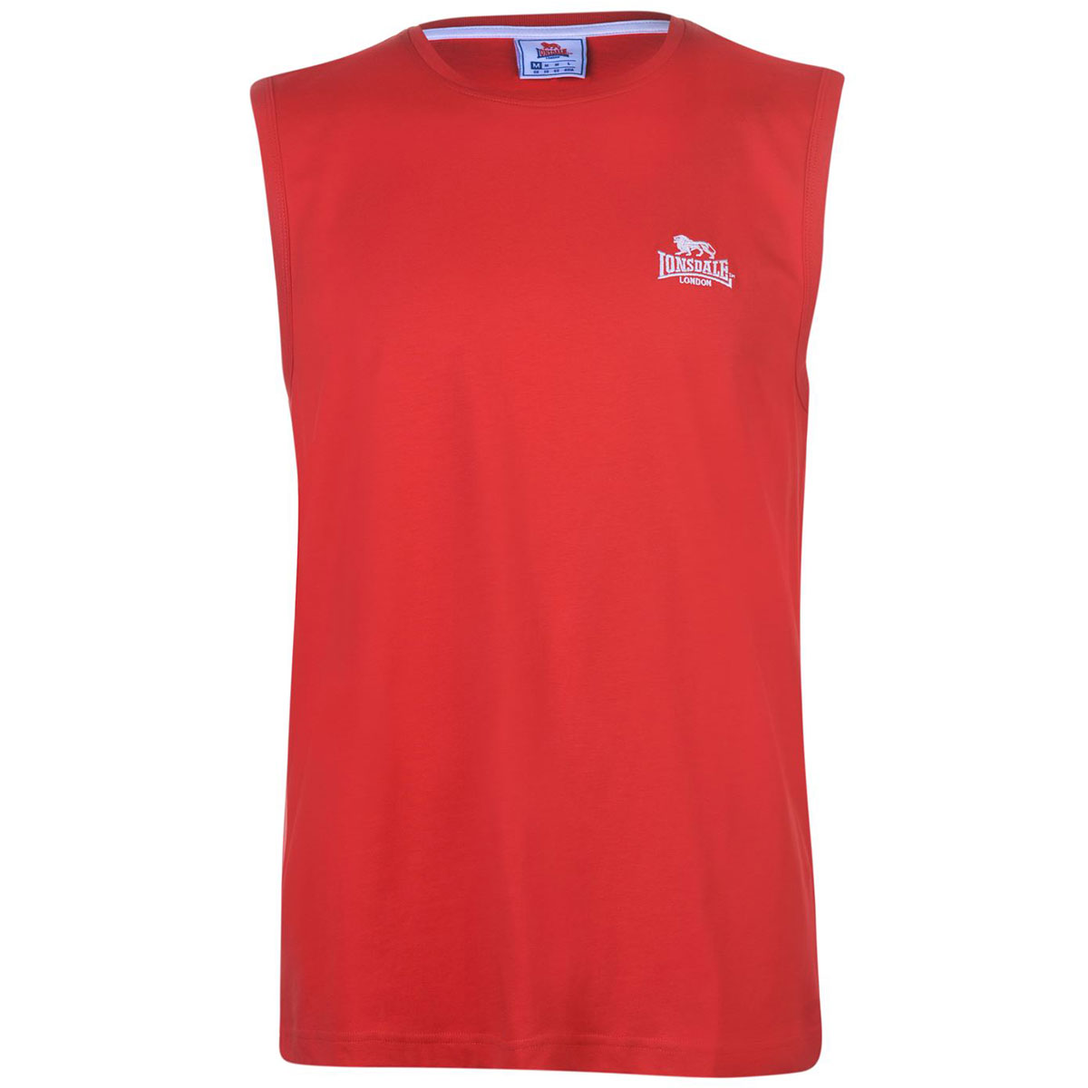 Lonsdale Men's Sleeveless Tee - Red, L