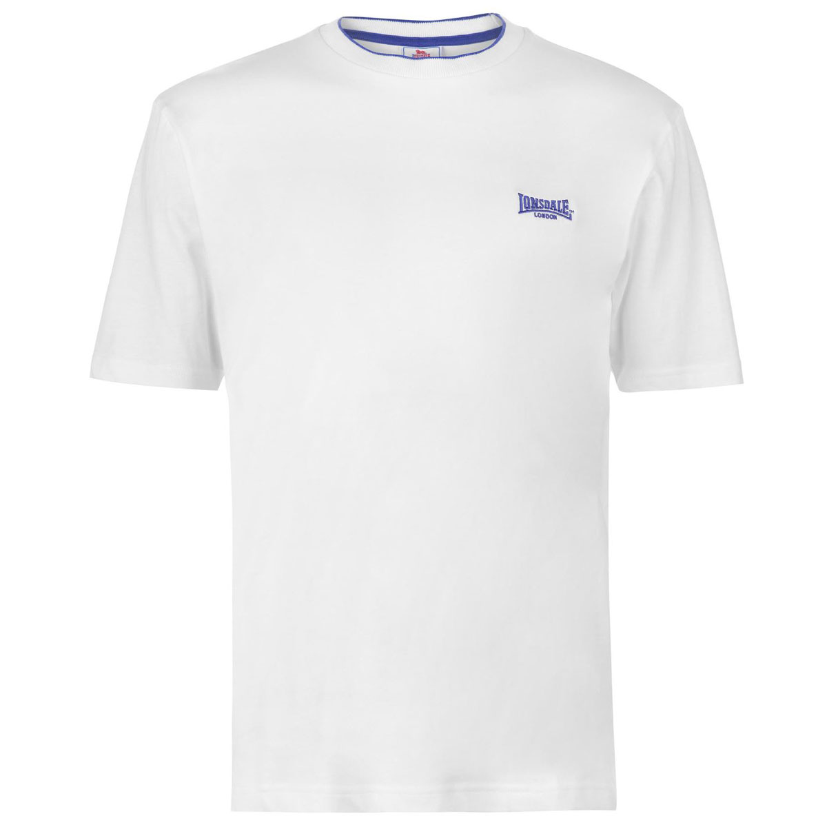 Lonsdale Men's Tipped Tee - White, L