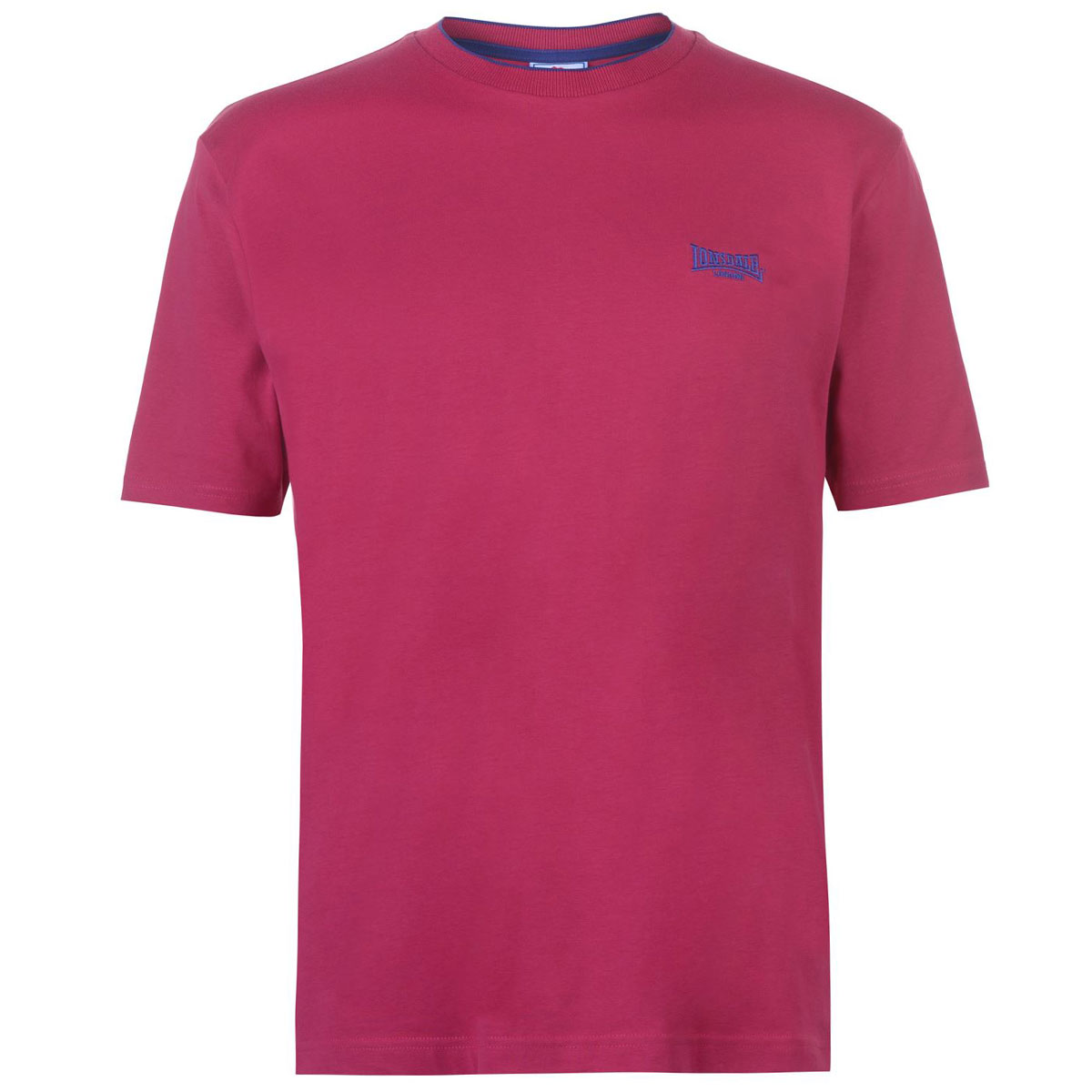 Lonsdale Men's Tipped Tee - Red, 4XL