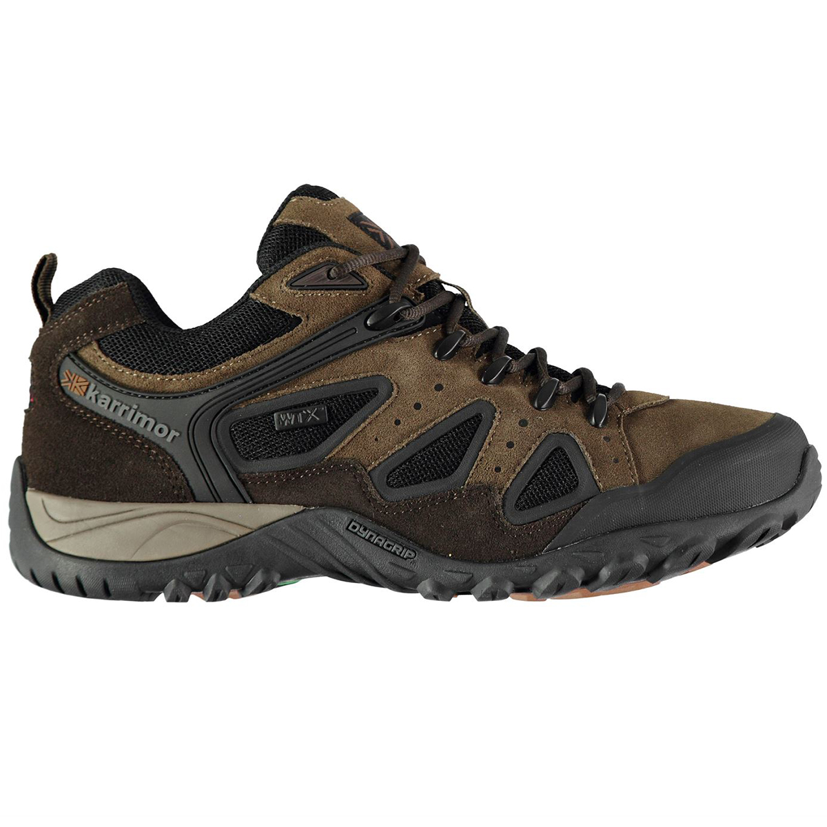 Karrimor Men's Ridge Wtx Waterproof Low Hiking Shoes - Brown, 10.5