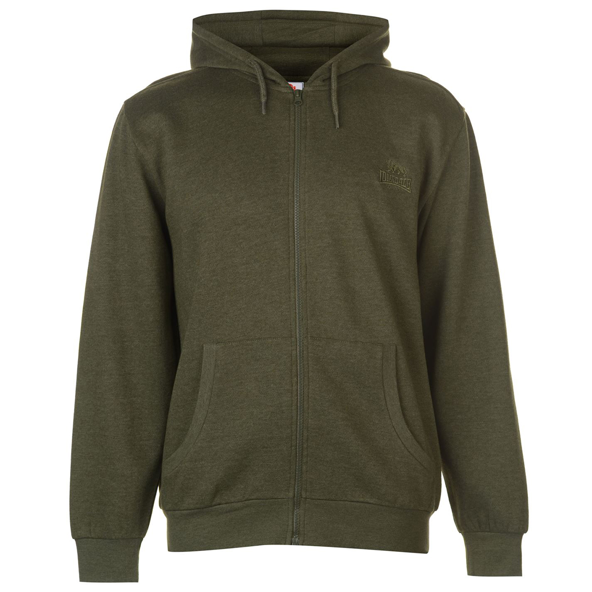 Lonsdale Men's Full-Zip Hoodie - Green, S