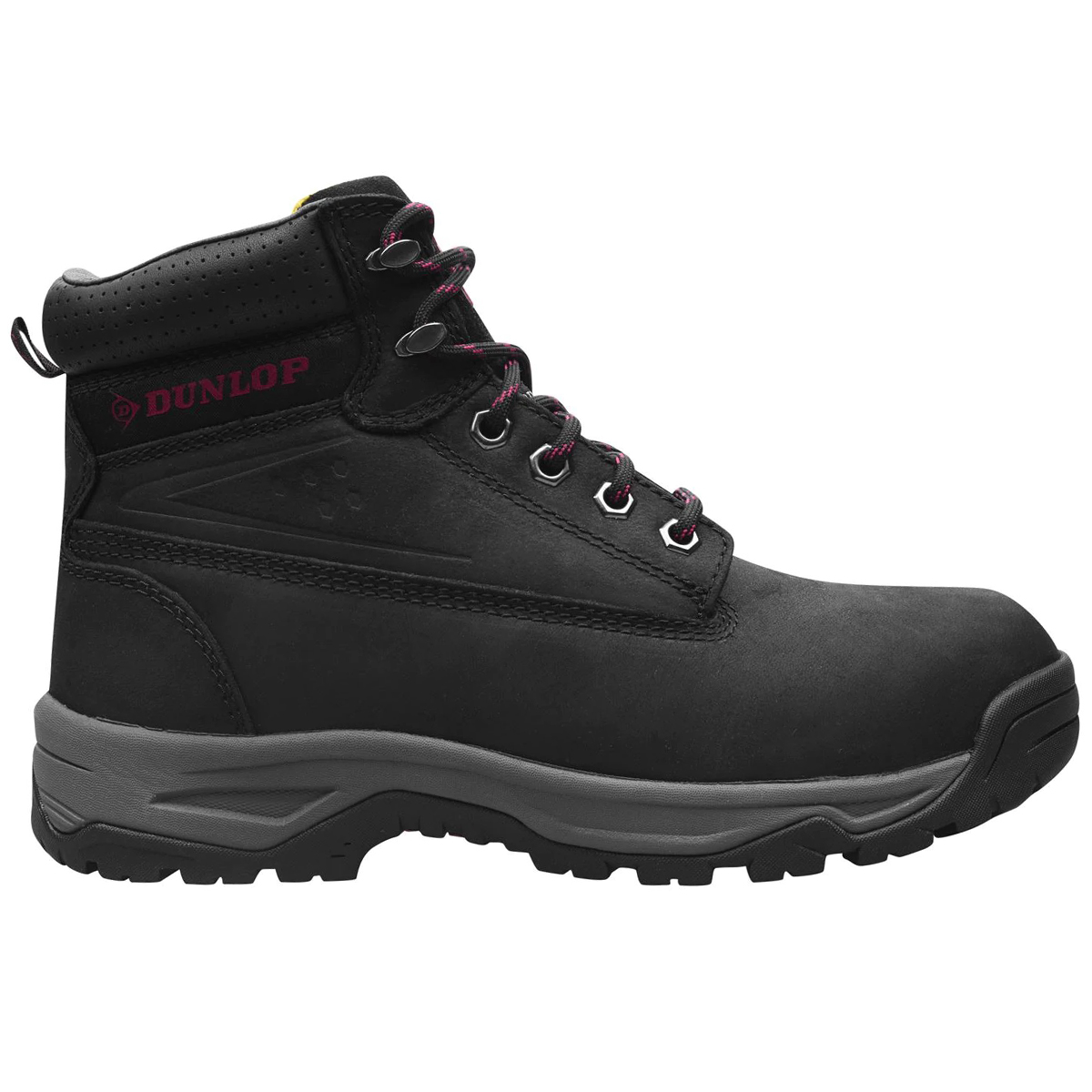 Dunlop Women's On-Site Mid Steel Toe Work Boots - Black, 7