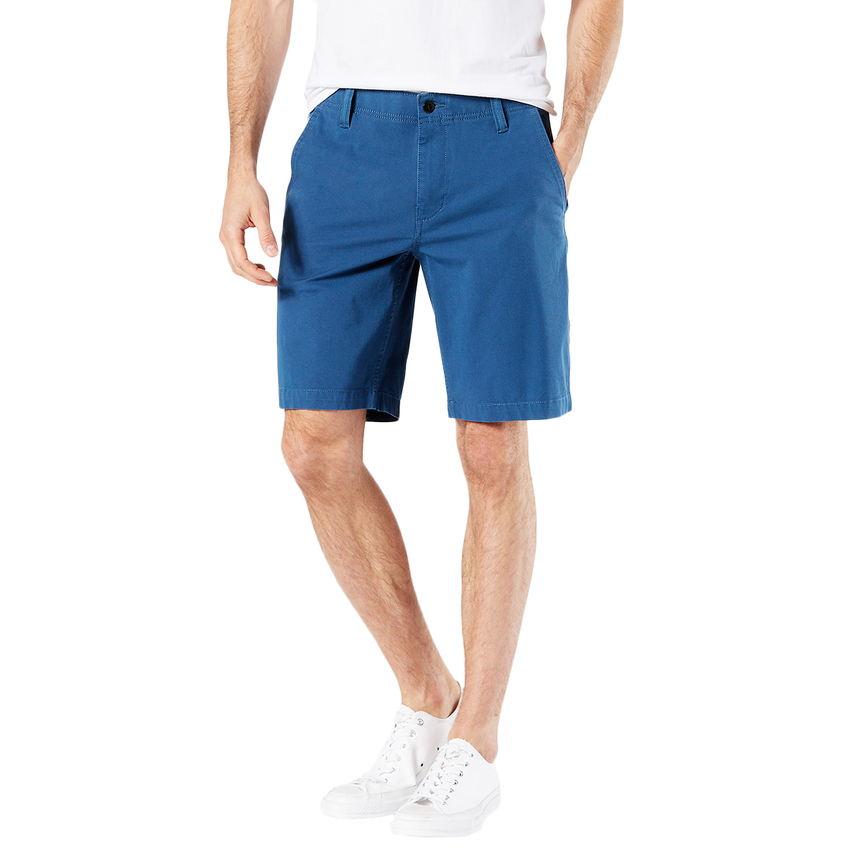 Dockers Men's Straight Fit Chino Smart 360 Flex Shorts - Blue, 34