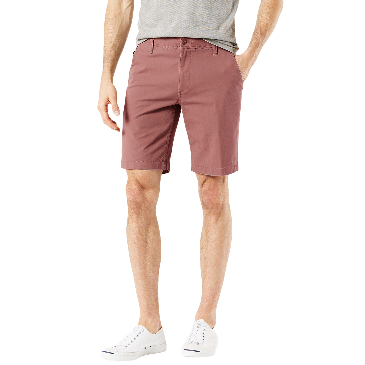 Dockers Men's Straight Fit Chino Smart 360 Flex Shorts - Red, 33