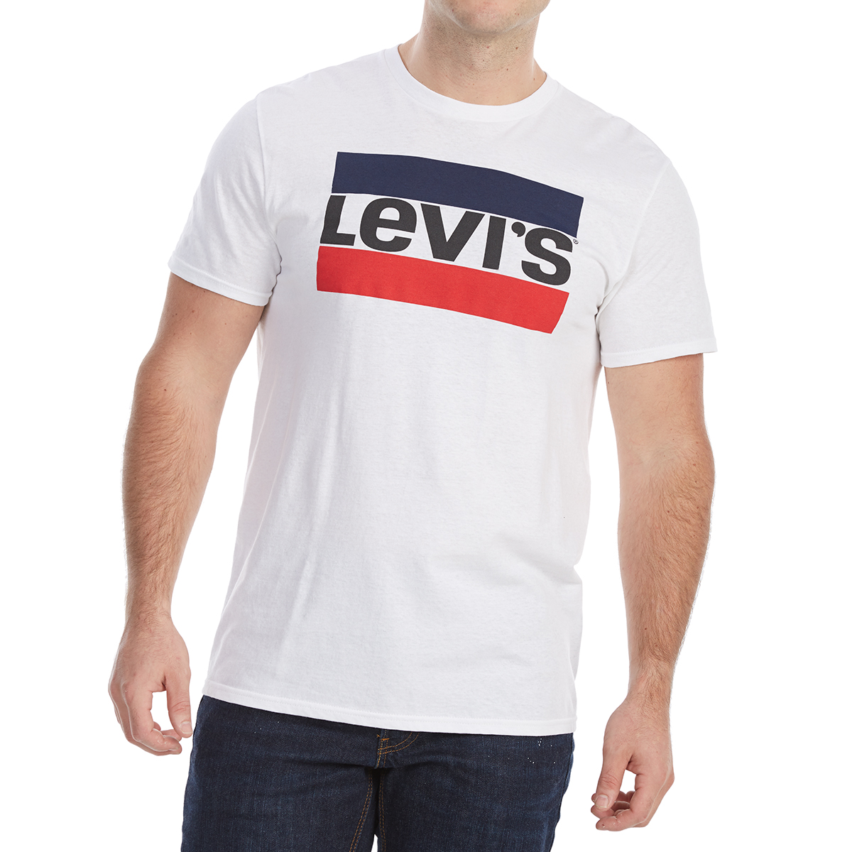 Levi's Guys' Sportswear Short-Sleeve Graphic Tee - White, S