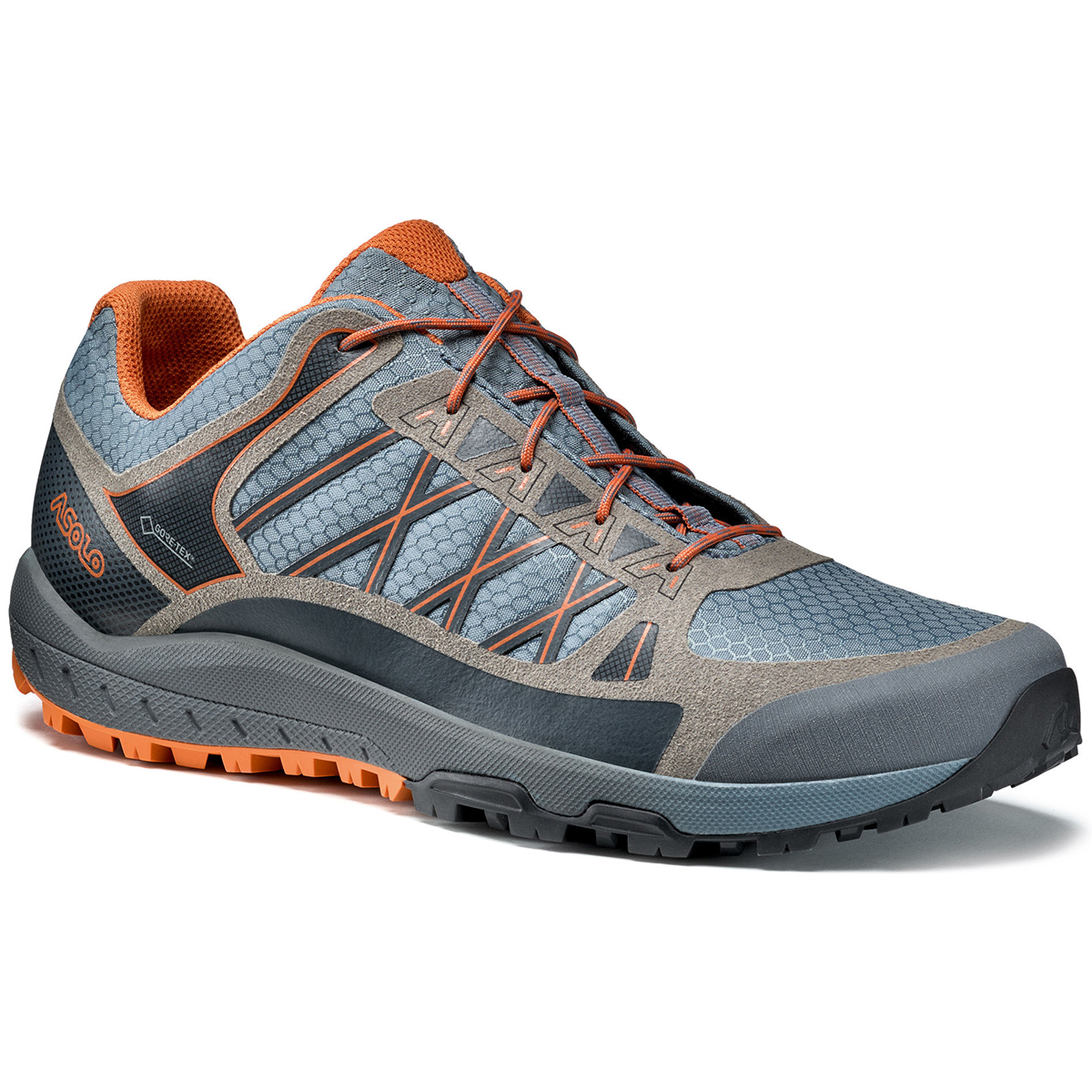Asolo Men's Grid Gv Low Hiking Shoes - Blue, 10