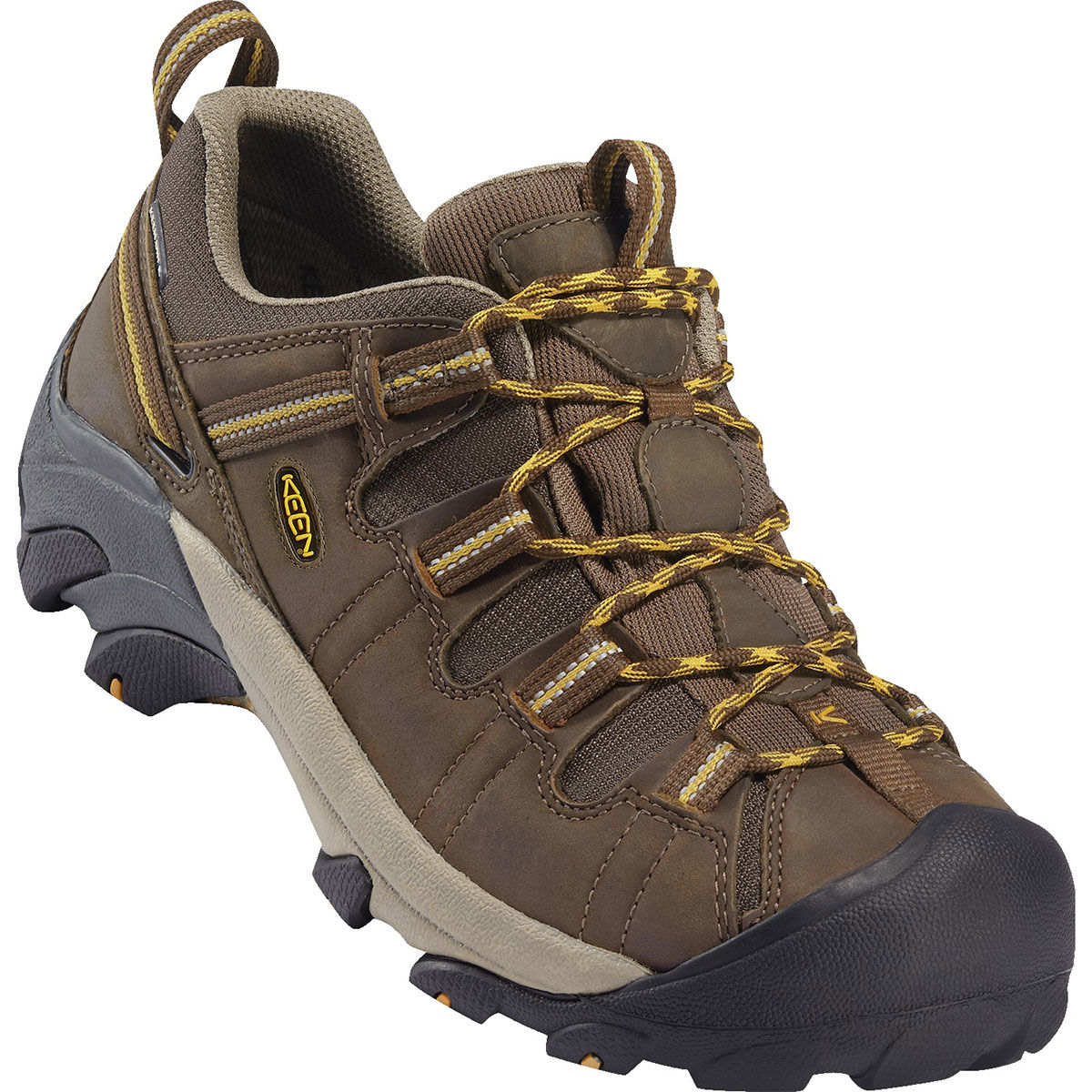 Keen Men's Targhee Ii Waterproof Low Hiking Shoes, Wide - Brown, 10.5