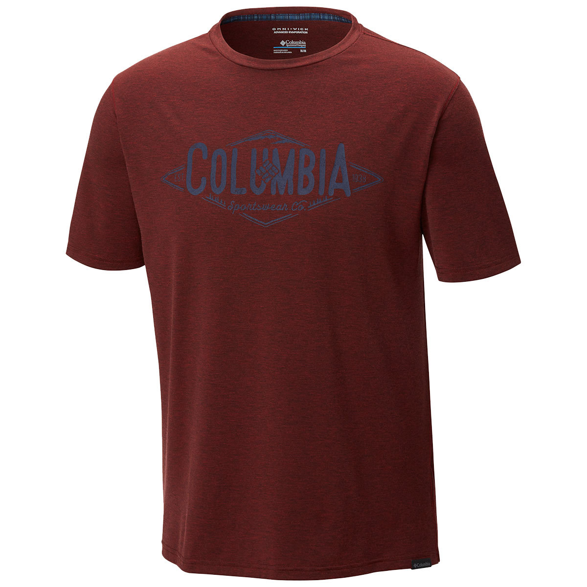 Columbia Men's Trial Shaker 11 Short-Sleeve Tee - Red, M