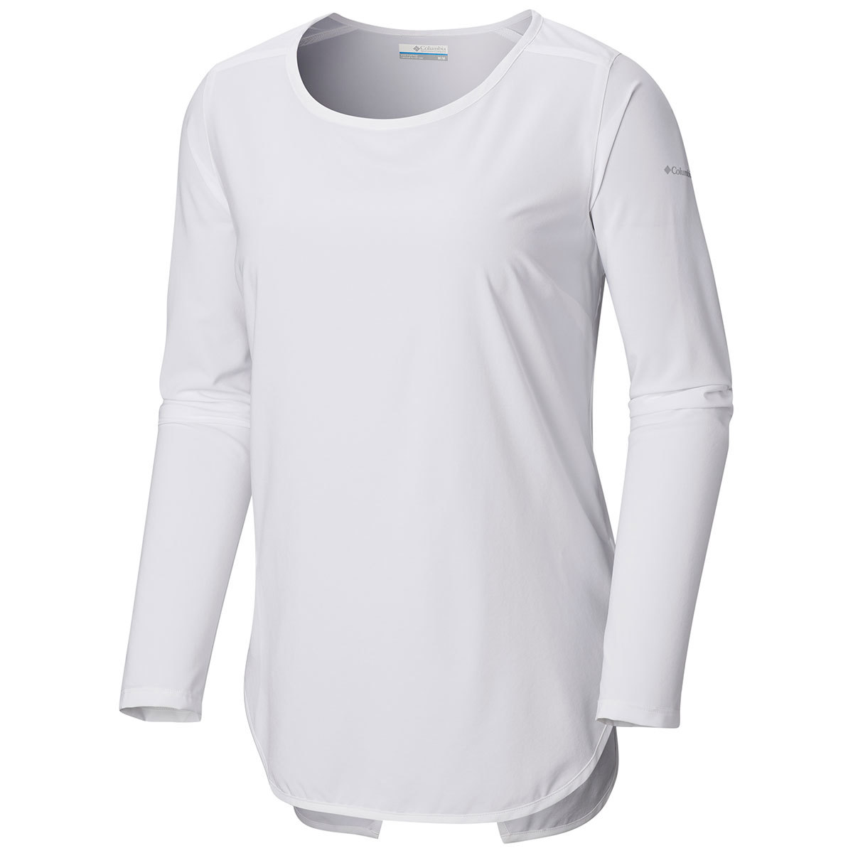 Columbia Women's Place To Place Long-Sleeve Sun Shirt - White, L