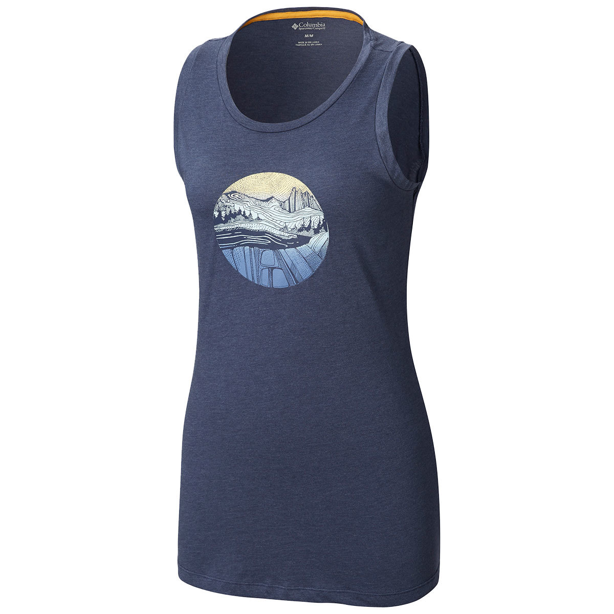 Columbia Women's Sandy Trail Graphic Tank Top - Blue, M