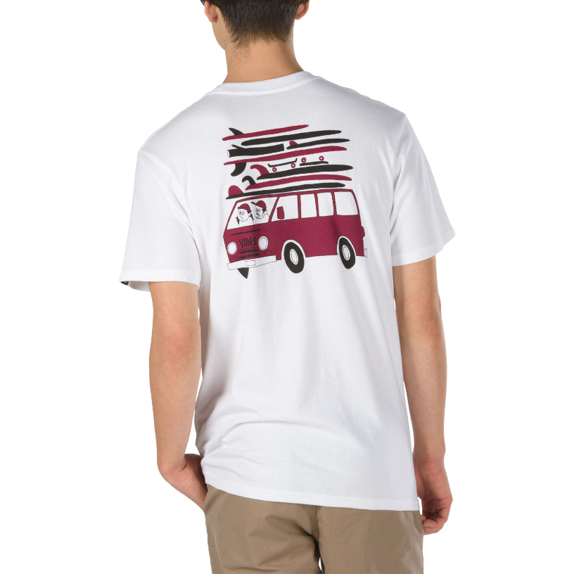 Vans Guys' Yusuki Van Short-Sleeve Tee - White, M