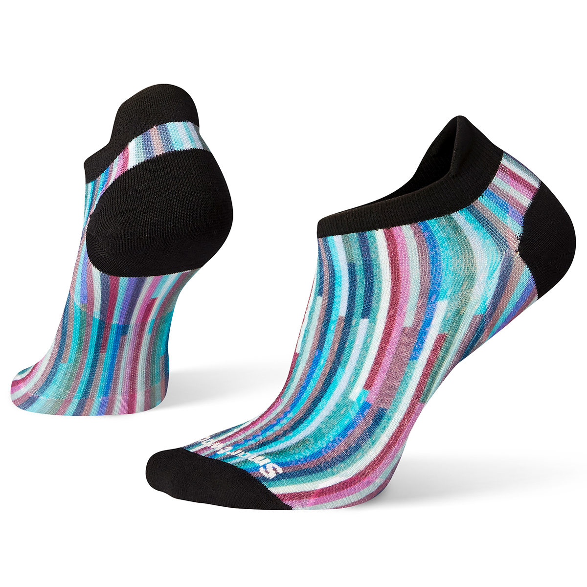 Smartwool Women's Phd Run Ultra Light Print Micro Socks - Blue, M