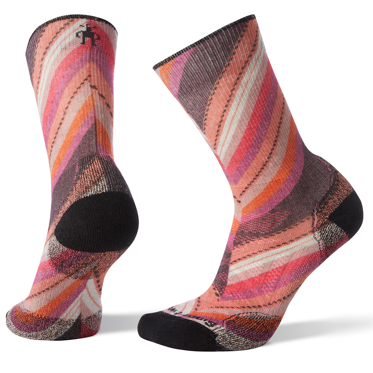 Smartwool Women's Phd Outdoor Light Print Crew Socks - Purple, M