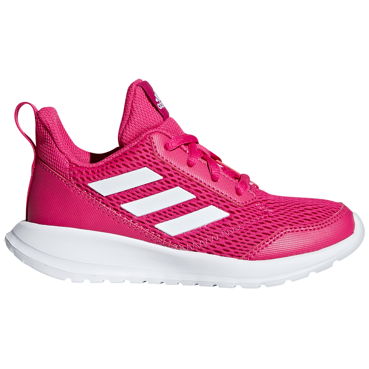 Adidas Girls' Altarun K Running Shoes - Red, 4