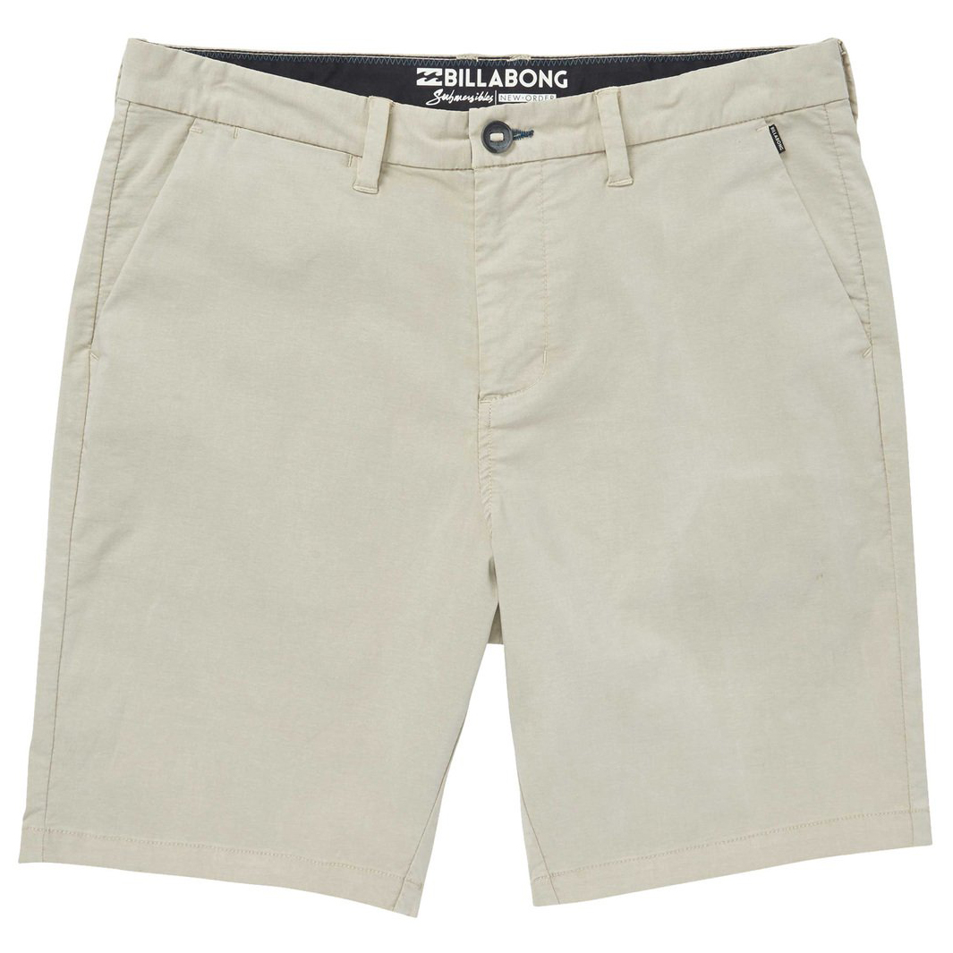 Billabong Guys' New Order X Overdye Shorts - White, 38