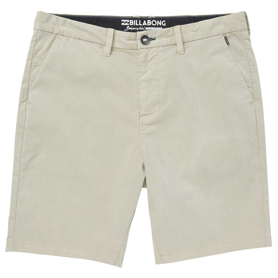 Billabong Guys' New Order X Overdye Shorts - White, 36