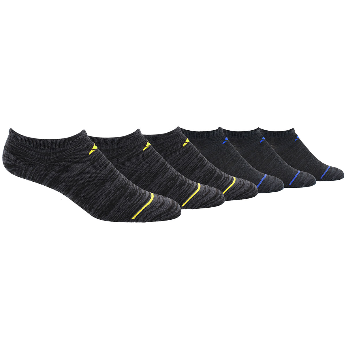 Adidas Boys' Superlight No Show Socks, 6-Pack - Black, L