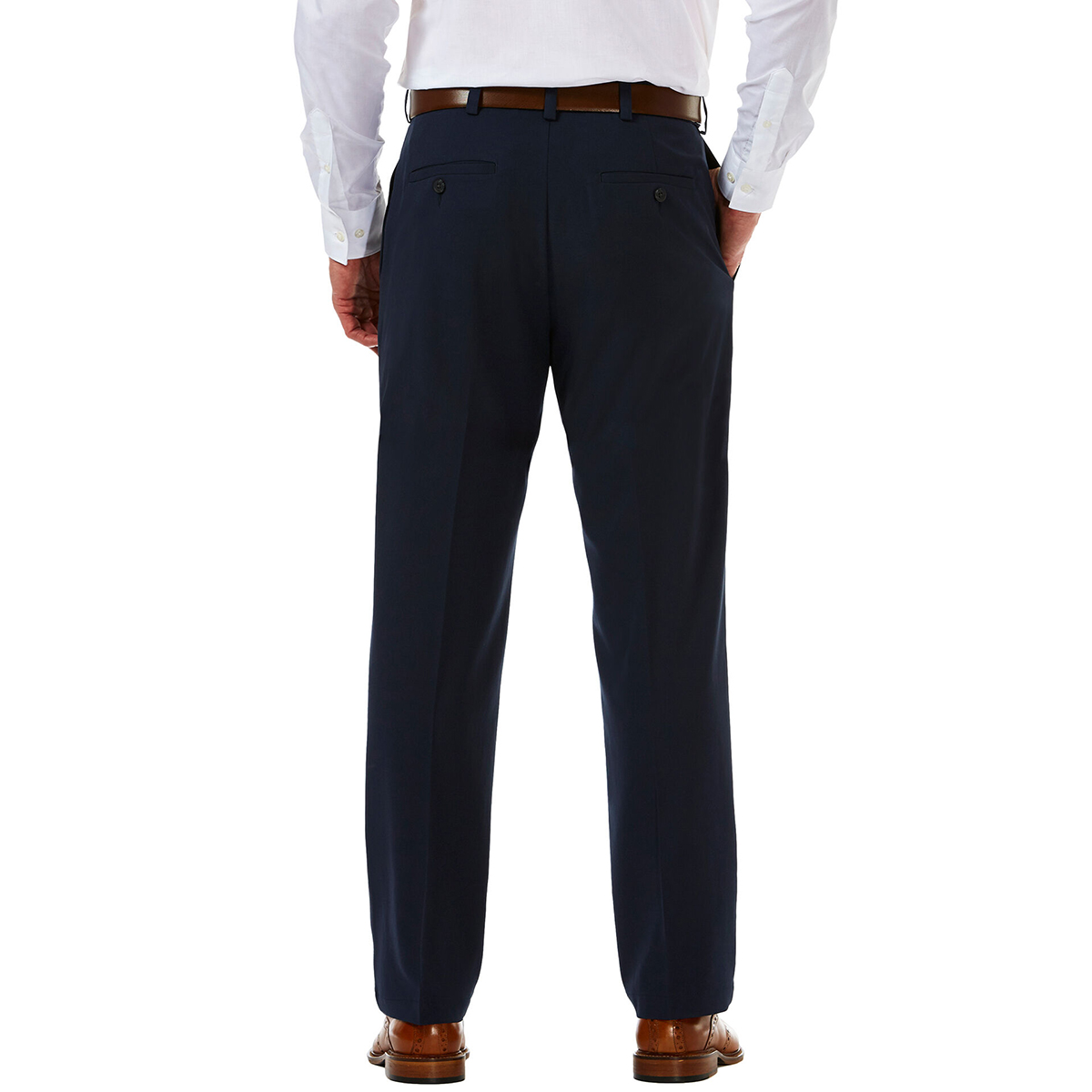 Haggar Men's Cool 18 Classic Fit Flat Front Pro Pant for sale online