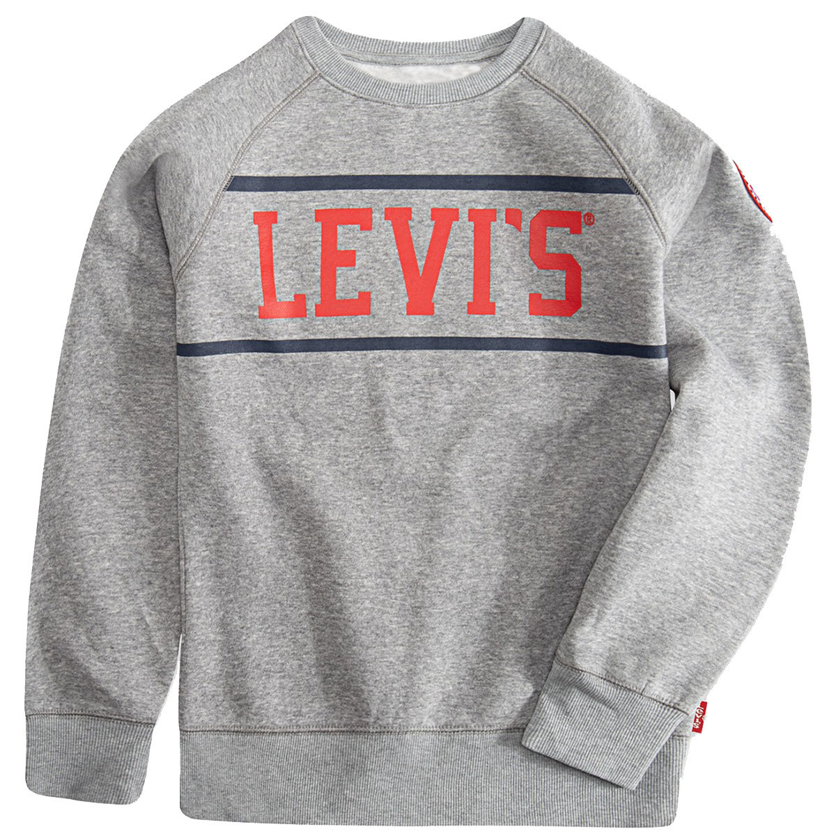Levi's Big Boys' Cory Fleece Long-Sleeve Pullover - Black, XL