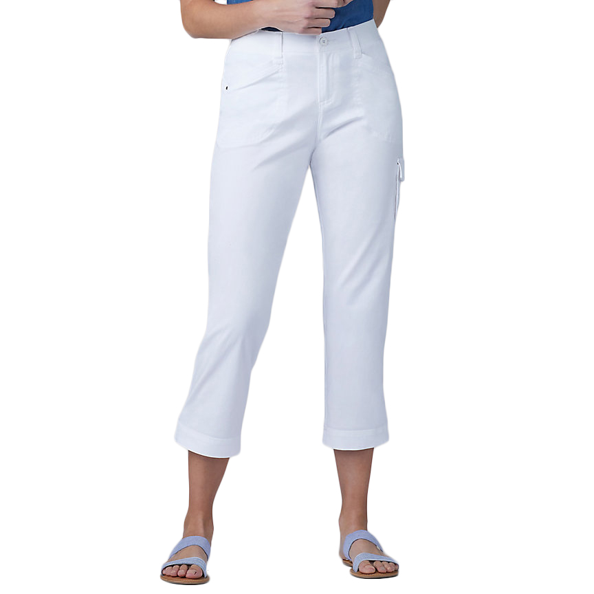 LEE Women's Flex-to-Go Capri Pants - White, 6