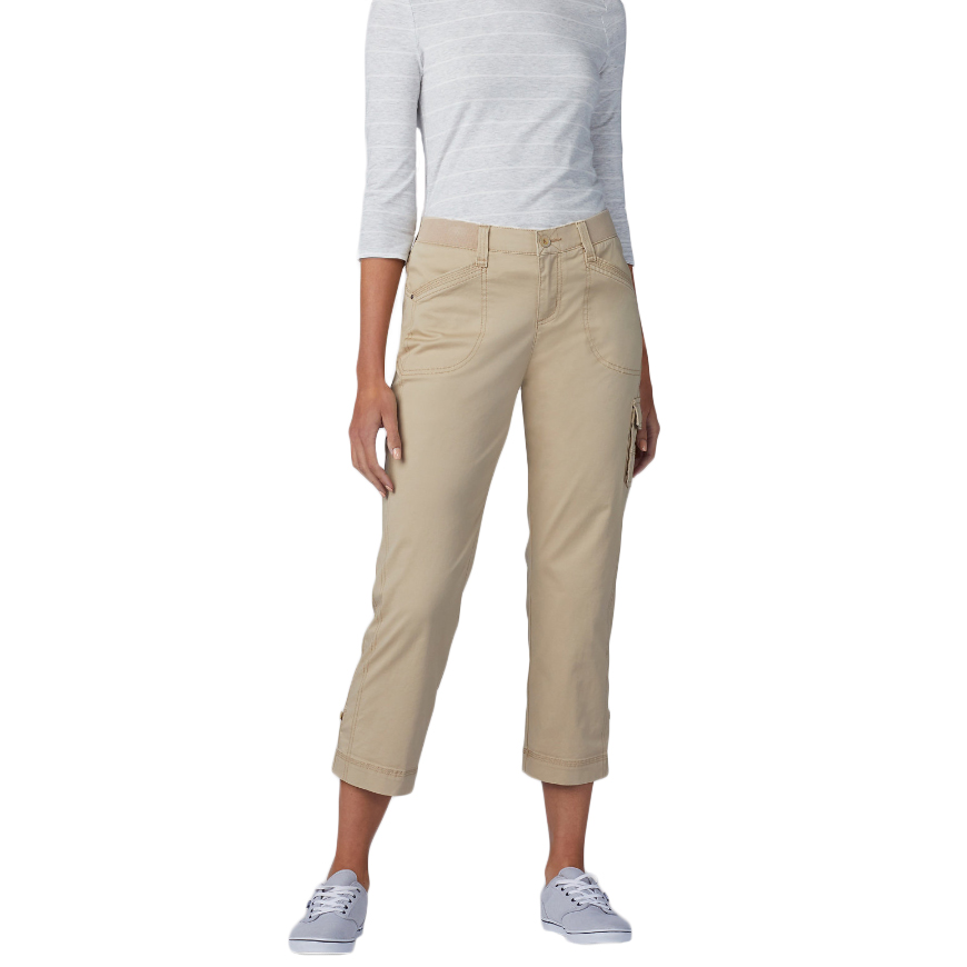 LEE Women's Flex-to-Go Capri Pants - White, 8