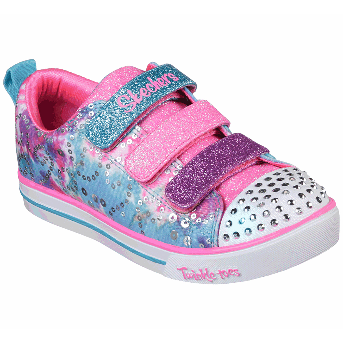 Skechers Little Girls' Sparkle Lite Sneakers - Various Patterns, 1.5