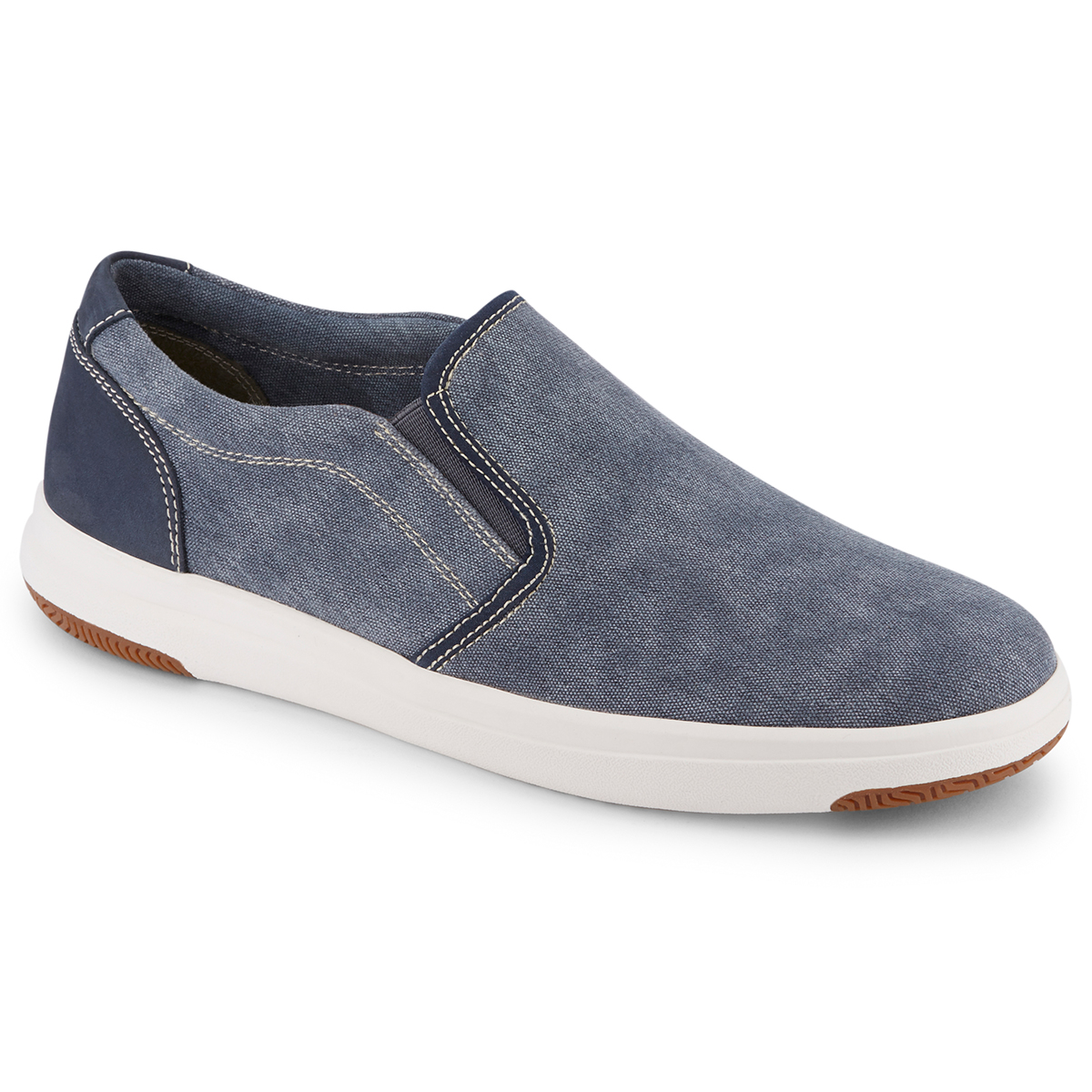 Dockers Men's Nobel Canvas Slip On Sneaker - Blue, 9.5