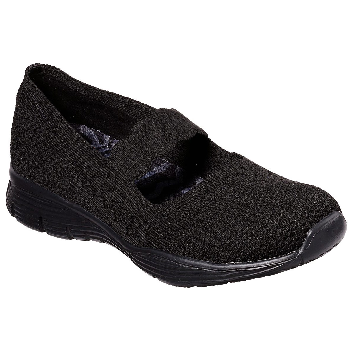 Skechers Women's Seager Power Hitter Shoes - Black, 8