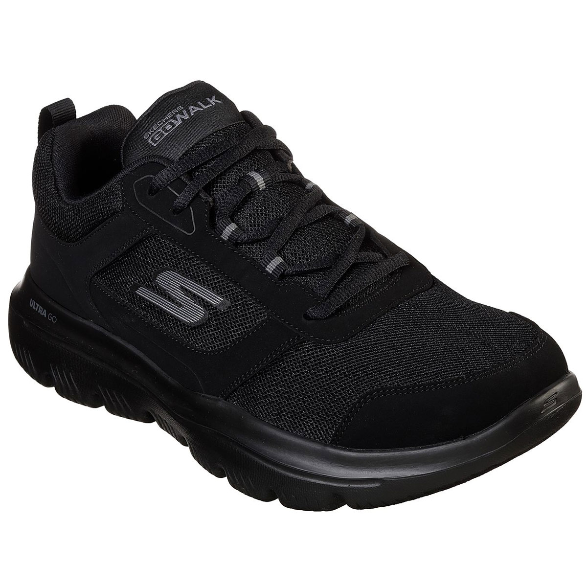 Skechers Men's Gowalk Evolution Ultra Enhance Walking Shoes - Black, 12