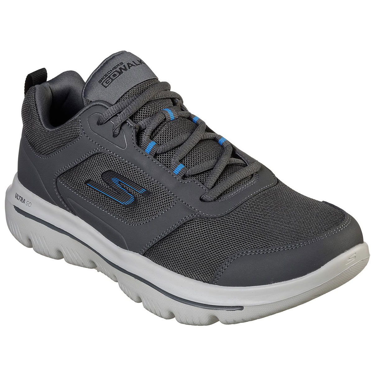 Skechers Men's Gowalk Evolution Ultra Enhance Walking Shoes - Black, 10.5