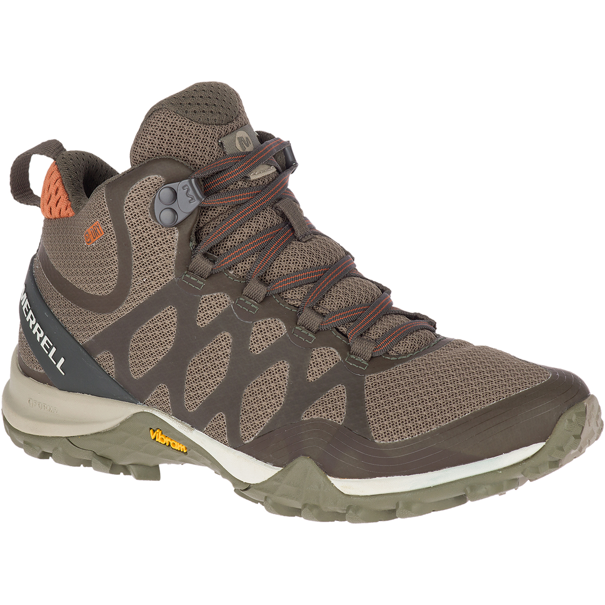 Merrell Women's Siren 3 Mid Waterproof Hiking Shoes - Green, 10